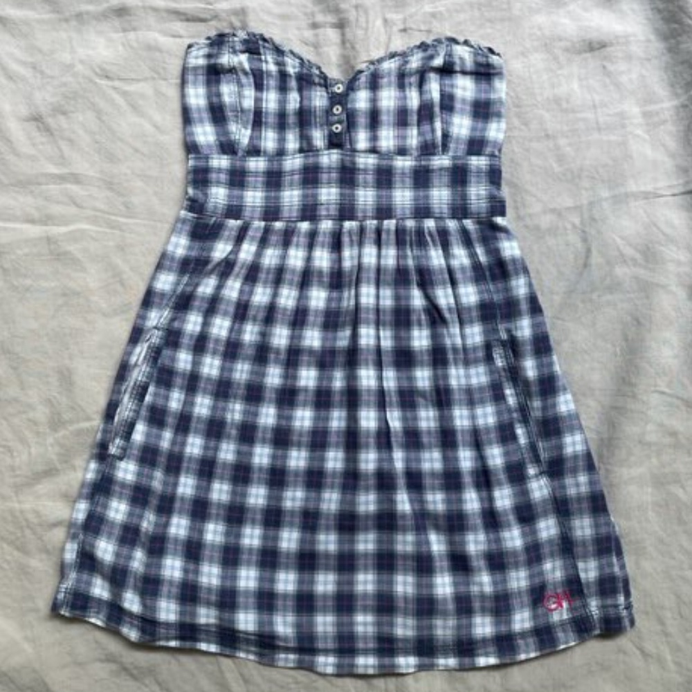 STRAPLESS COTTON DRESS